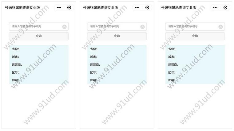     号码归属地查询专业版小程序截图 号码归属地查询专业版小程序截图 号码归属地查询专业版小程序截图 